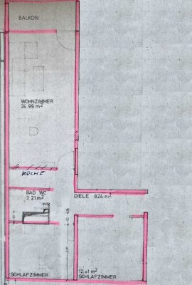 Attraktive 3-Zimmer Wohnung im 3. OG mit Balkon in Kempten Innenstadt