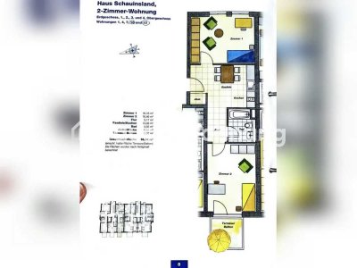 Tauschwohnung: Herrlich gelegene 2 Zi. Wohnung im Stühlinger