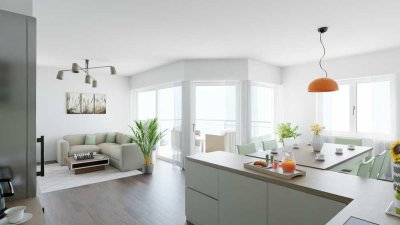 Hell, offen, einladend – 3-Zimmer-Wohnung im 2. Obergeschoss