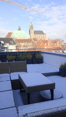 16642 +++ DOM-Blick + große Dachterrasse + Erfurt-Altstadt +++