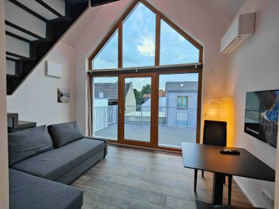 Exklusives Penthouse zu vermieten, möblierte Wohnung, frei ab sofort