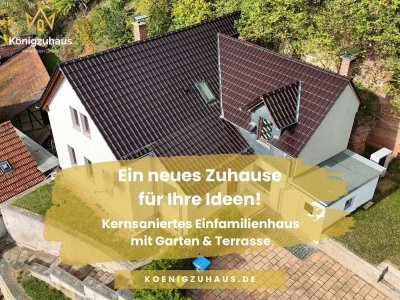 Kernsaniertes Einfamilienhaus mit Platz für eigene Vorstellungen