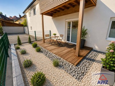 Neuwertige 2-Zimmer-Wohnung mit großer Terrasse und eigenem Eingang in St. Georgen im Attergau!