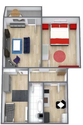 Sanierte 3-Raum-Wohnung in der Burgbreite