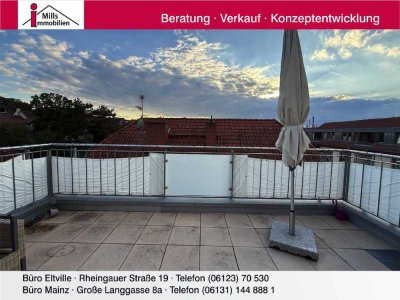 Moderne Eigentumswohnung mit Penthouse-Charakter und großer Dachterrasse in ruhiger Zentrumsla
