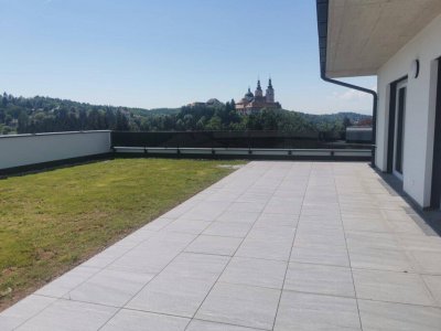 Erstbezug: Luxuriöse Terrassenwohnung mit Blick zur Mariatroster Basilika! SONDERAKTION: 35 % Anzahlung - Restkaufpreis in 5 Jahren
