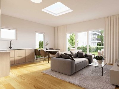 Neubau-Erstbezug im Stadtzentrum: Haus-in-Haus-Wohnung mit eigenem Eingang und ruhigem Garten