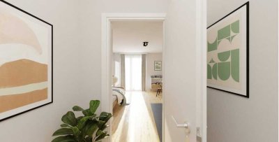 Geschmackvolle vollständig möblierte Wohnung mit zwei Räumen und Einbauküche in Schönefeld