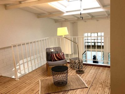 Möblierte 2‑Zimmer‑Wohnung, 61 m² - Köln‑Sürth - 3 Min. zur Linie 16/17 - Loft‑Style- Top Anbindung