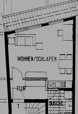 1-Zimmer-Dachgeschosswohnung mit EBK in Ravensburg