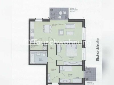 Tauschwohnung: Neubau direkt am Kanal gg. whg.  3.5 Zi in Uhlenhorst/Hohe