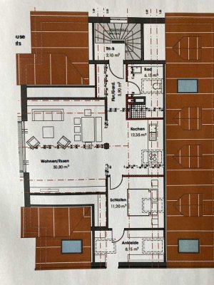 Exklusive, neuwertige 2,5-Zimmer-DG-Wohnung mit gehobener Innenausstattung in Neuching