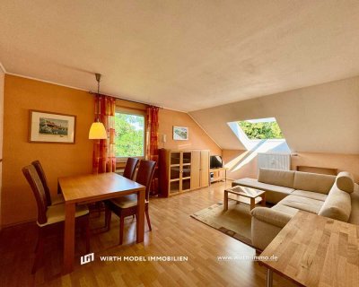 Möblierte Zwei-Zimmer-Wohnung am Bergl