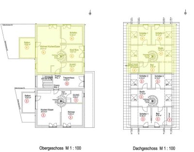 Erstbezug: Großzügige 5,5-Zimmer-Maisonette mit Studio, Balkon und 2 Bädern