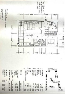 Helle 3-Zimmer-Wohnung im 2. OG mit Balkon in Lützenkirchen
