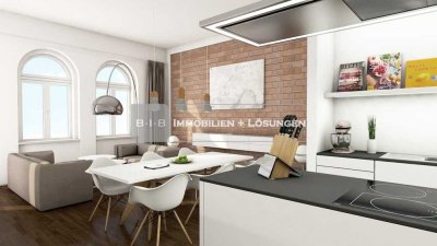 5-Zimmer Dachgeschosswohnung im Baudenkmal mit Loggia und Stellplatz