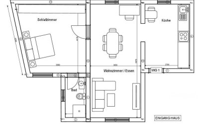 Erstbezug nach Sanierung: attraktive 2-Zimmer-Wohnung mit EBK in Bremm