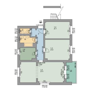 Schöne 3-Zimmerwohnung in Kassel, Rubensstr. 1, EG rechts