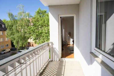 City-Wohnen Nähe Hauptmarkt/Pegnitz:
Pfiffige 2-Zimmer-Wohnung mit Wohnküche und Balkon im 2. OG
