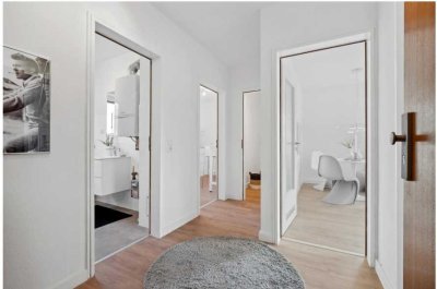 Erstbezug nach Sanierung mit Einbauküche: Schöne 2,5-Raum-EG-Wohnung mit geh. Innenausstattung