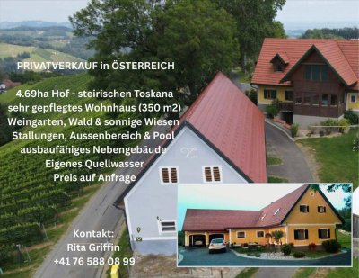 PRIVATVERKAUF - Weingut in der steirischen Toskana
