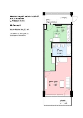 *Trudering* Zimmer mit offener Küche * EBK * Bad mit Wanne * Balkon * Parkett *