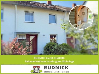 RUDNICK bietet CHARME: Reihenmittelhaus in sehr guter Wohnlage