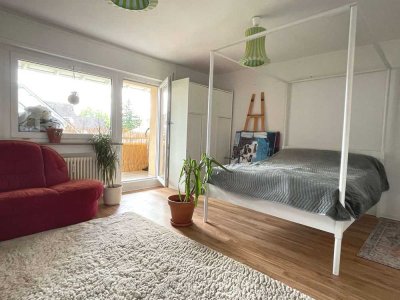 Moderne 1-Zimmer Wohnung mit Balkon, zentrumsnah. Dachgeschoss OHNE Schräge