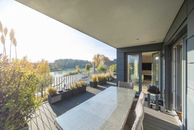 Penthouse (möbliert) mit Blick auf die Sendener Promenade – Wohnen am Dortmund-Ems-Kanal