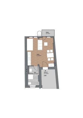 Erstbezug nach Sanierung: Exklusive 1-Zimmer-Wohnung mit Einbauküche in Marburg