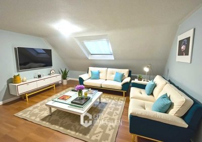 Helle 3-Zi.-DG-Wohnung mit Einbauküche, Abstellraum & Keller in Altenstadt-Lindheim