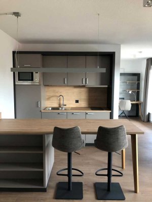 47m² vollmöbliertes All-inklusive-Apartment mit Gym, Lounge, Dachterrasse
