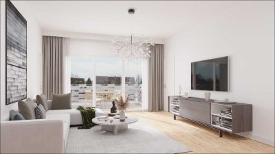 Neubau: 3 - Zimmer Wohnung mit Luft- / Wasserwärmepumpe im Spessart Manor