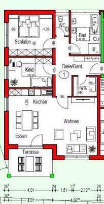 Neubau Zweitbezug 3,5-Zimmer mit Küche, Terrasse und Garten