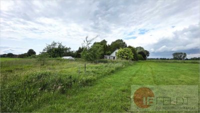 Landlust? Schnäppchen zum Wachküssen: Bungalow-Wohnhaus + Nebengebäude + großem Grundstück bei Stade
