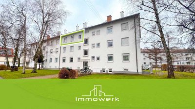 Unvermietete 2,5-Zimmerwohnung mit Balkon in zentraler Lage von Memmingen - nähe Klinikum