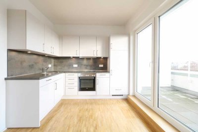 Weitläufige Dachterrasse & lichtdurchflutete Räume – stilvoll wohnen in moderner Etagenwohnung