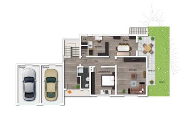 Schöne, neu renovierte Wohnung mit eigener Terrasse und Garage in Dreis-Tiefenbach zu vermieten