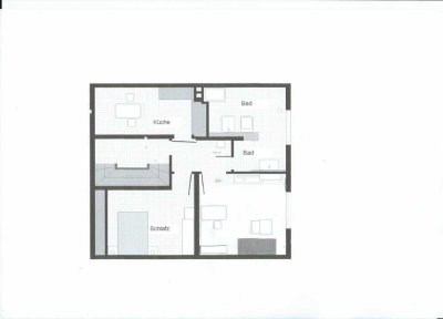 2 Zimmer DG Wohnung in Wolfsburg-Wohltberg
