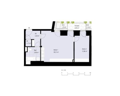 Erstbezug ab August! Moderne 2-Zimmer-Wohnung nahe Westbahnhof zu vermieten!