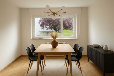 Helle, freundliche 4-Zimmer-Wohnung mit Ost und West Balkone und Einbauküche in Rottenburg am Neckar