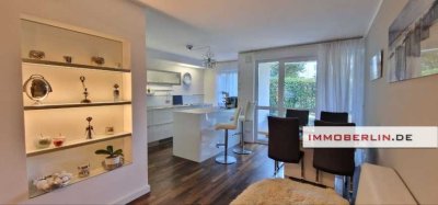 IMMOBERLIN.DE - Feine Wohnung mit Westterrasse und/oder Garage & 11 Pkw-Stellplätze beim Yachthafen
