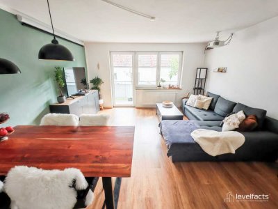 Sonnige 3-Zimmer-Wohnung mit Balkon & Gartenblick