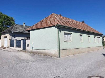 ebenerdiges Einfamilienhaus mit kleinem Garten