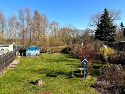 Doppelhaushälfte mit Blick ins Grüne