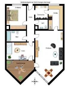 Helle 3-Zimmer-Wohnung mit Balkon im 2. OG in München-Riem