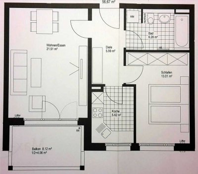 Exclusive 2 Zi.-Whg. in Bestlage