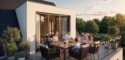 Wohnen beim Zamilapark: Exklusives Haus mit Dachterrasse