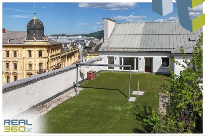 Innenstadtpenthouse mit 160 m² Dachterrasse und optionalem TG-Platz!