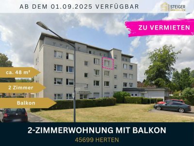 Renovierte 2-Zimmer-Wohnung mit Südbalkon – Ideal für Paare!
